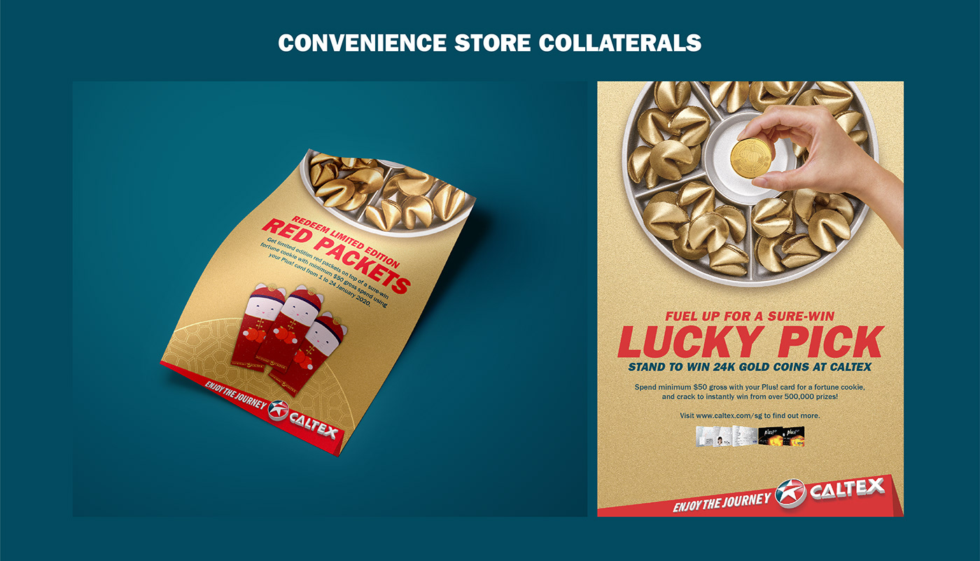 caltex chinese cny cookie fortune fuel gold new petrol year