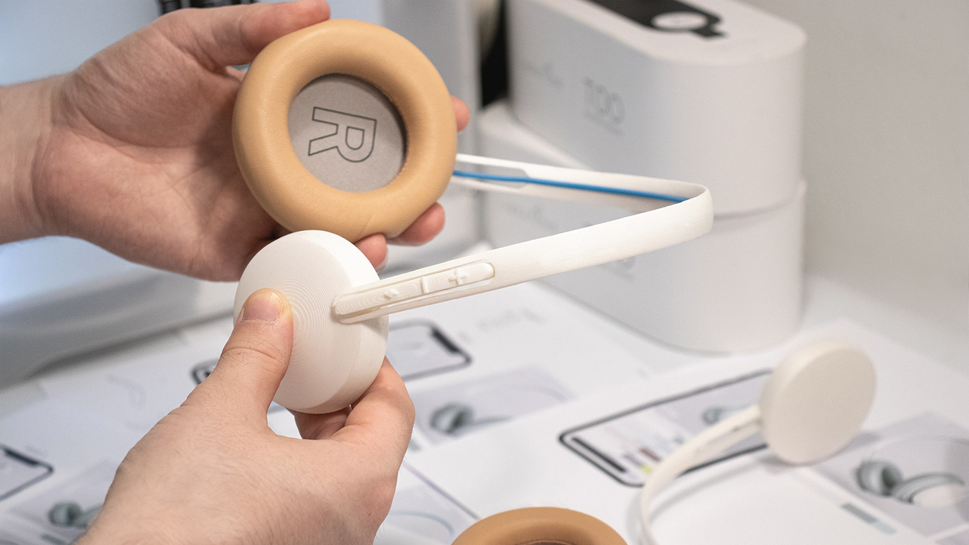 3d printed Audio earphone fabric Fashion  headphone headphones innovation speaker Style