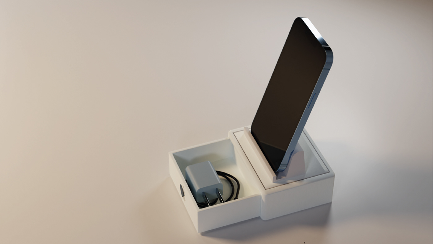 iphone embalagem Suporte Celular design gráfico 3D blender after effects photoshop modelado 3d