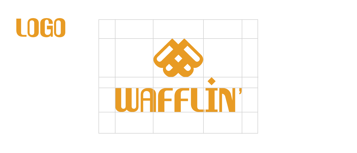 graphic design  brand identity Logo Design branding  visual identity cafe logo waffle design Graphic Designer