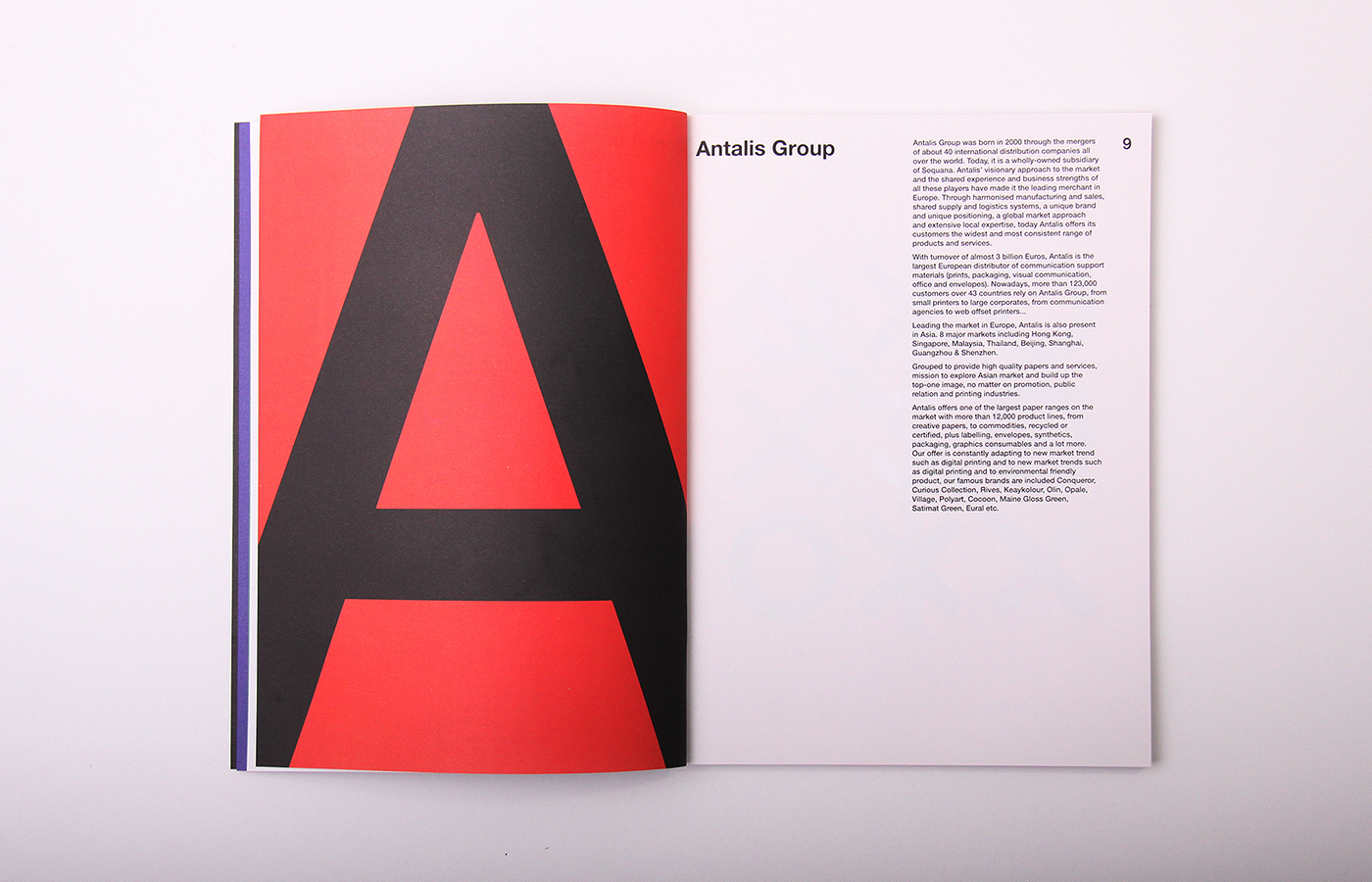Conqueror typography   play design contest Antalis colorful visual identity
