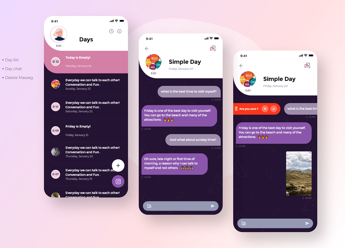 app chat apps illustrations loading page messenger app mobile signup UI ux wings