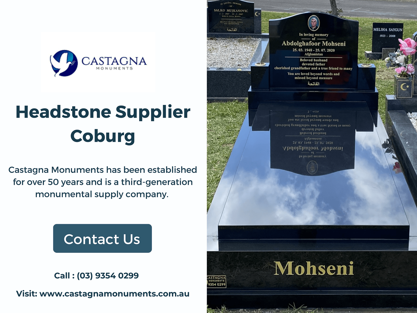 Headstone supplier coburg