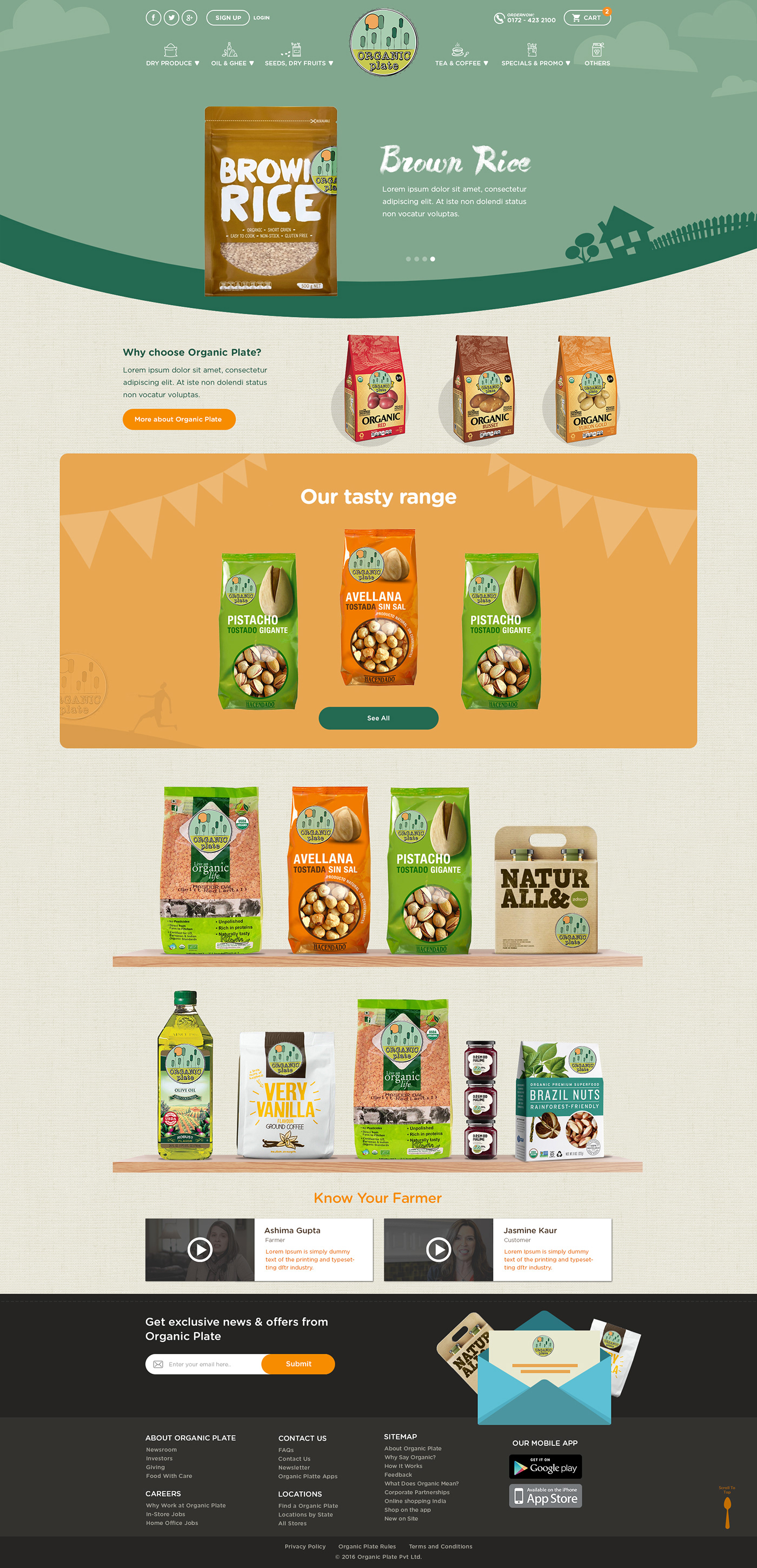 Creative Design Ecommerce Grocery logo Mockup online shopping site products template Web Website Design