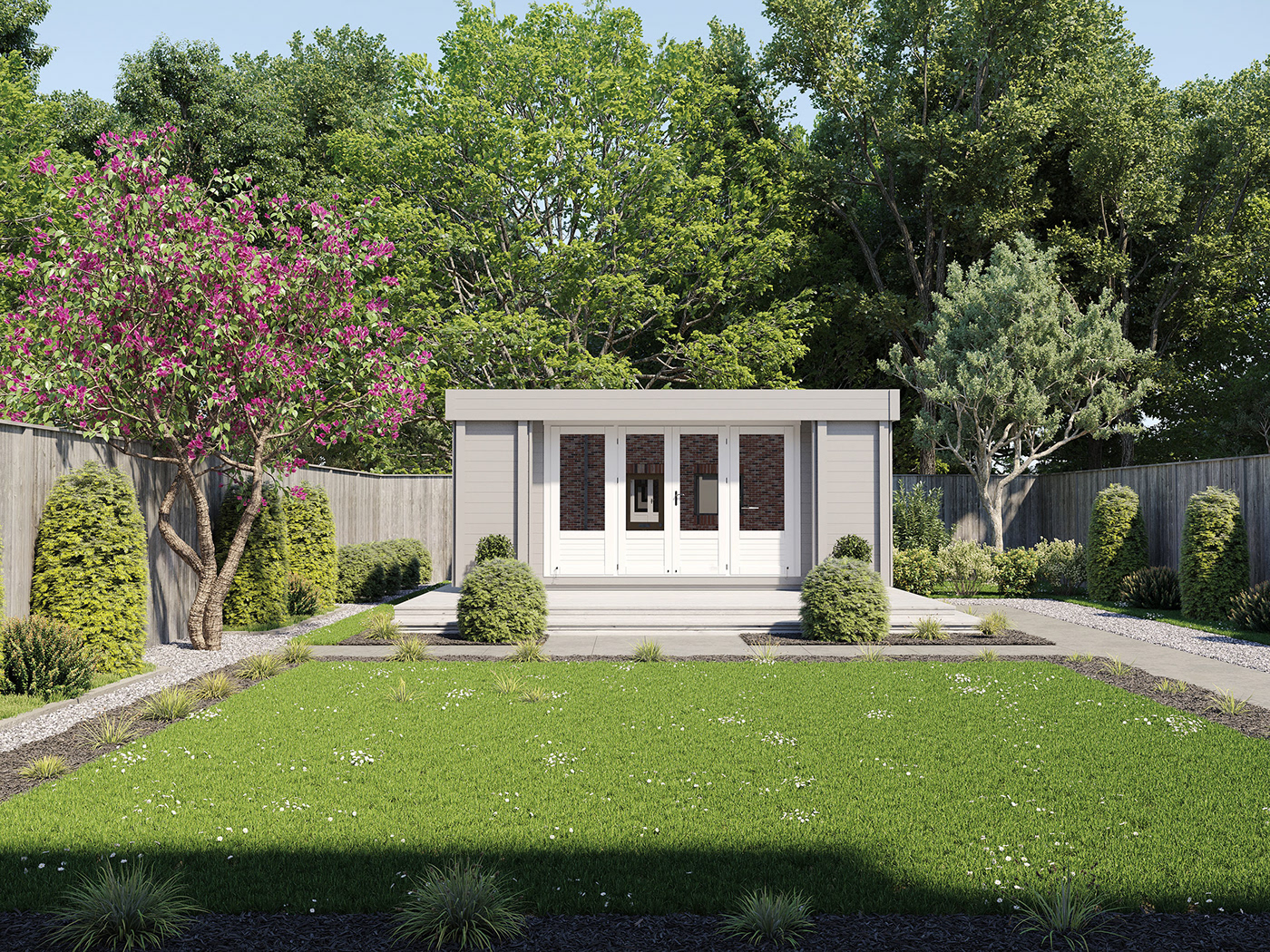 3drendering 3D Visualization garden rooms archviz CGI 3dmodeling 3DDesign Landscape Design UKgardens
