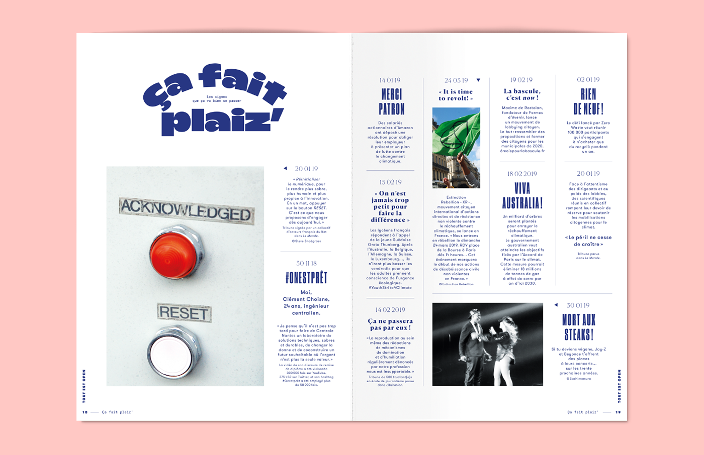 L'adn editorial grid Layout Violaine&jeremy Julia&vincent vincent girardot peter singer type magazine