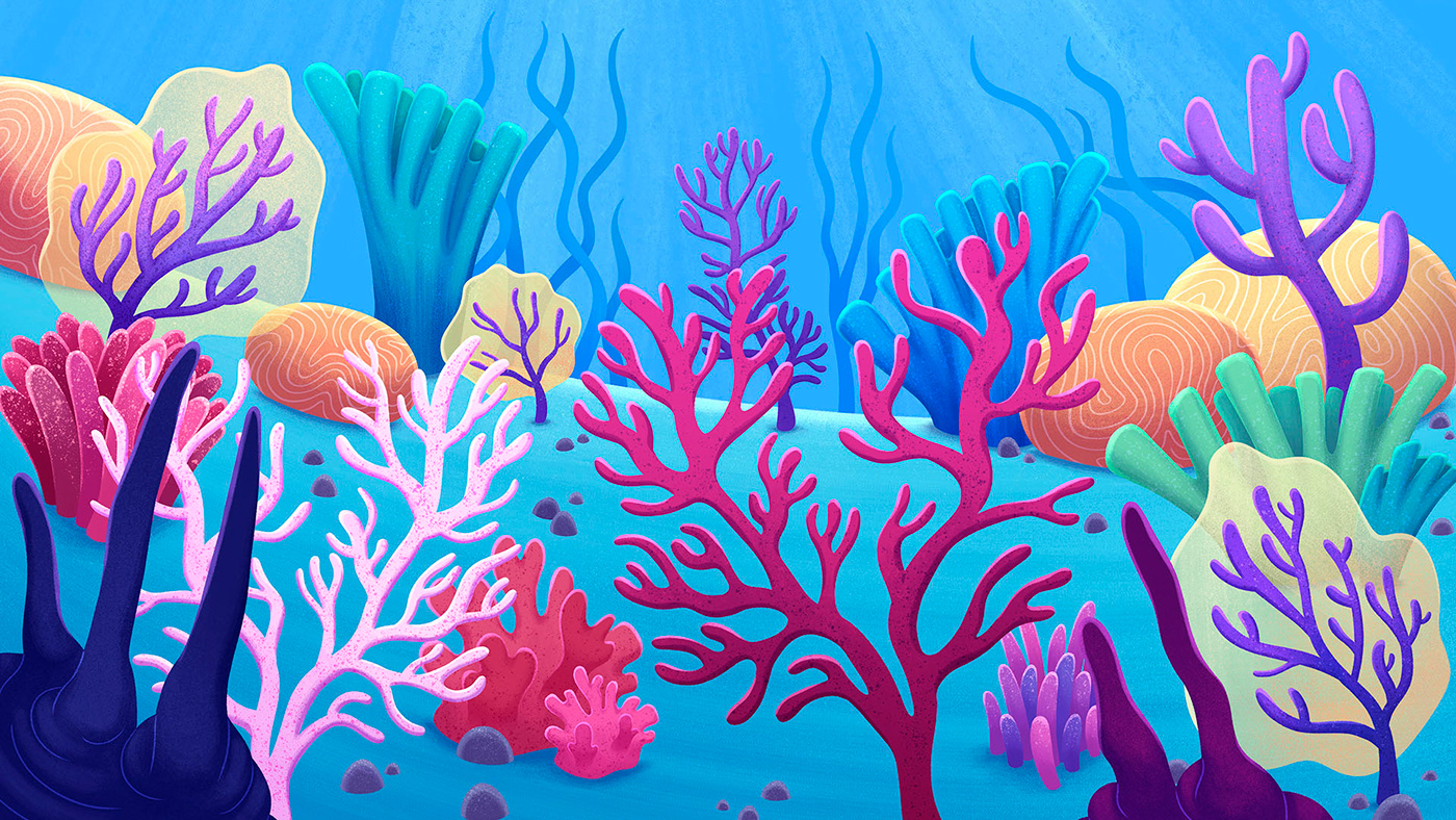 corales bajo el agua