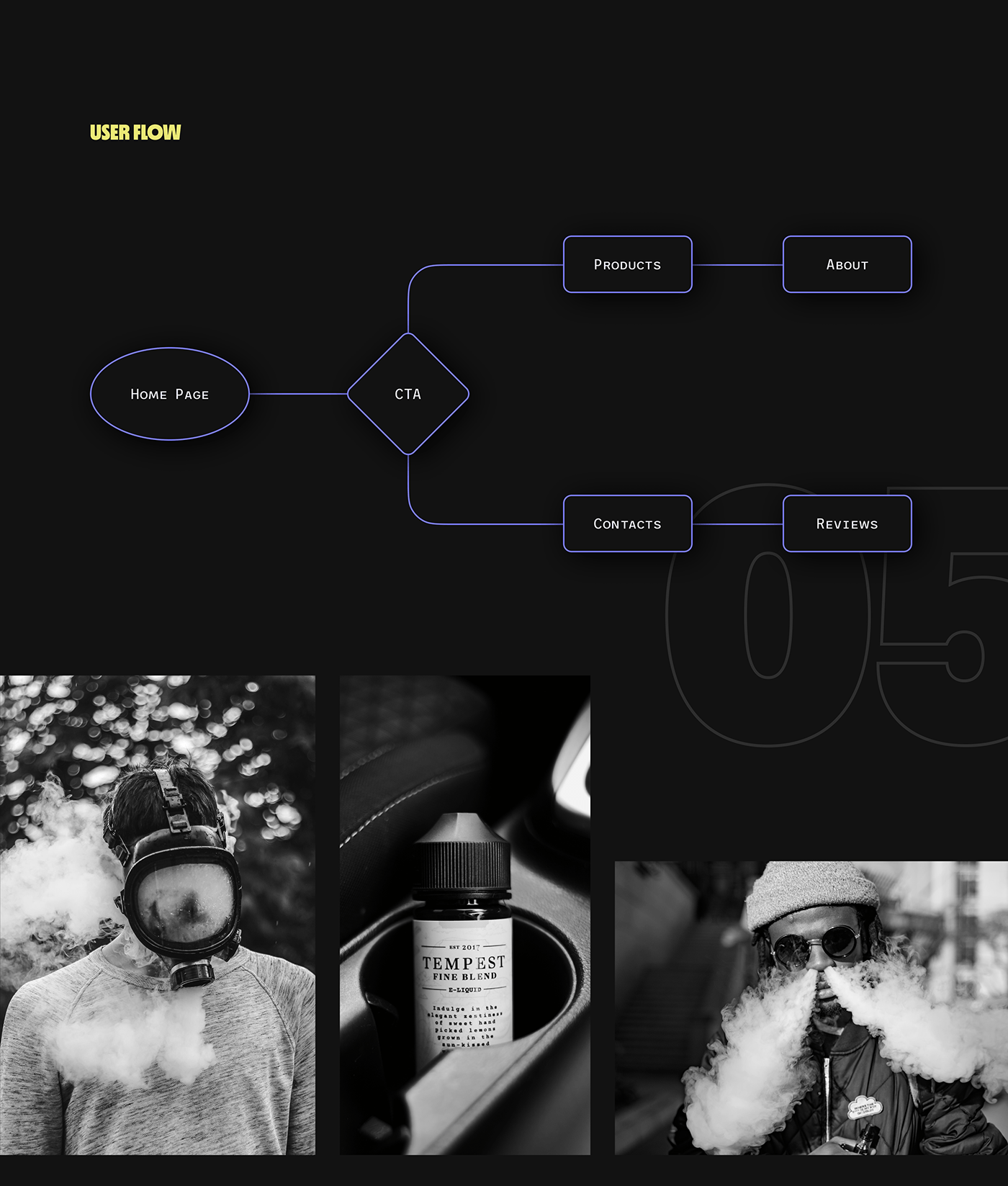 e-liquid e-juice smoke cigarette smoking UI/UX brand identity visual identity vaping user interface