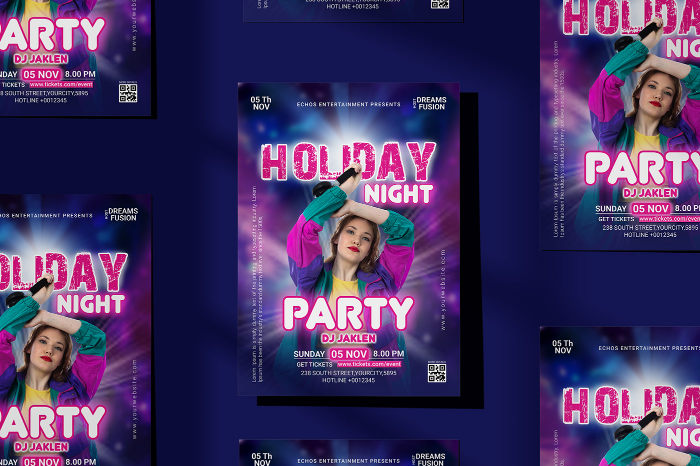 poster flyer Holiday party club music Event partyflyer dj Nightparty