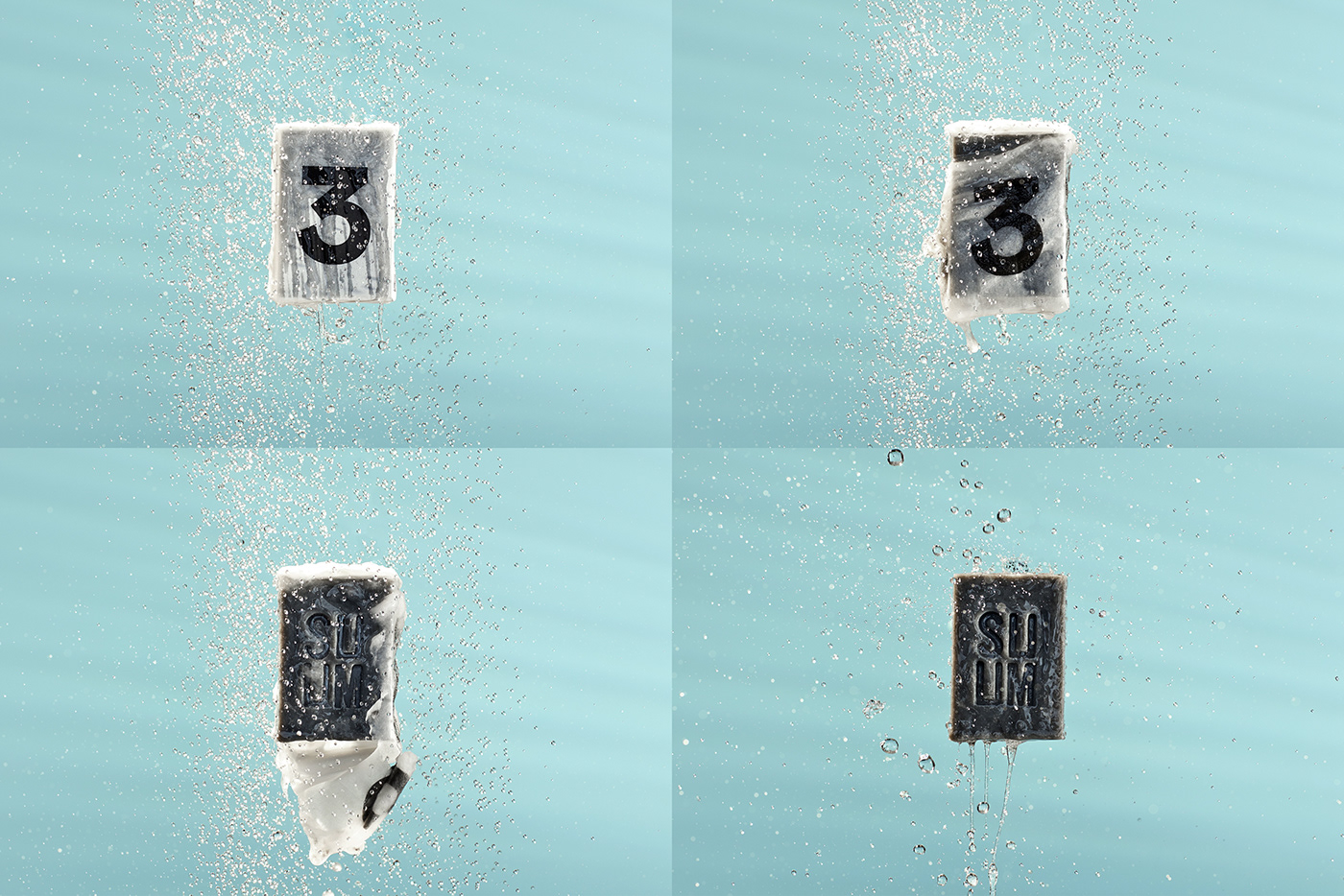 suum soap savon creme watersoluble Packaging branding  solublepaper eco blackandwhite