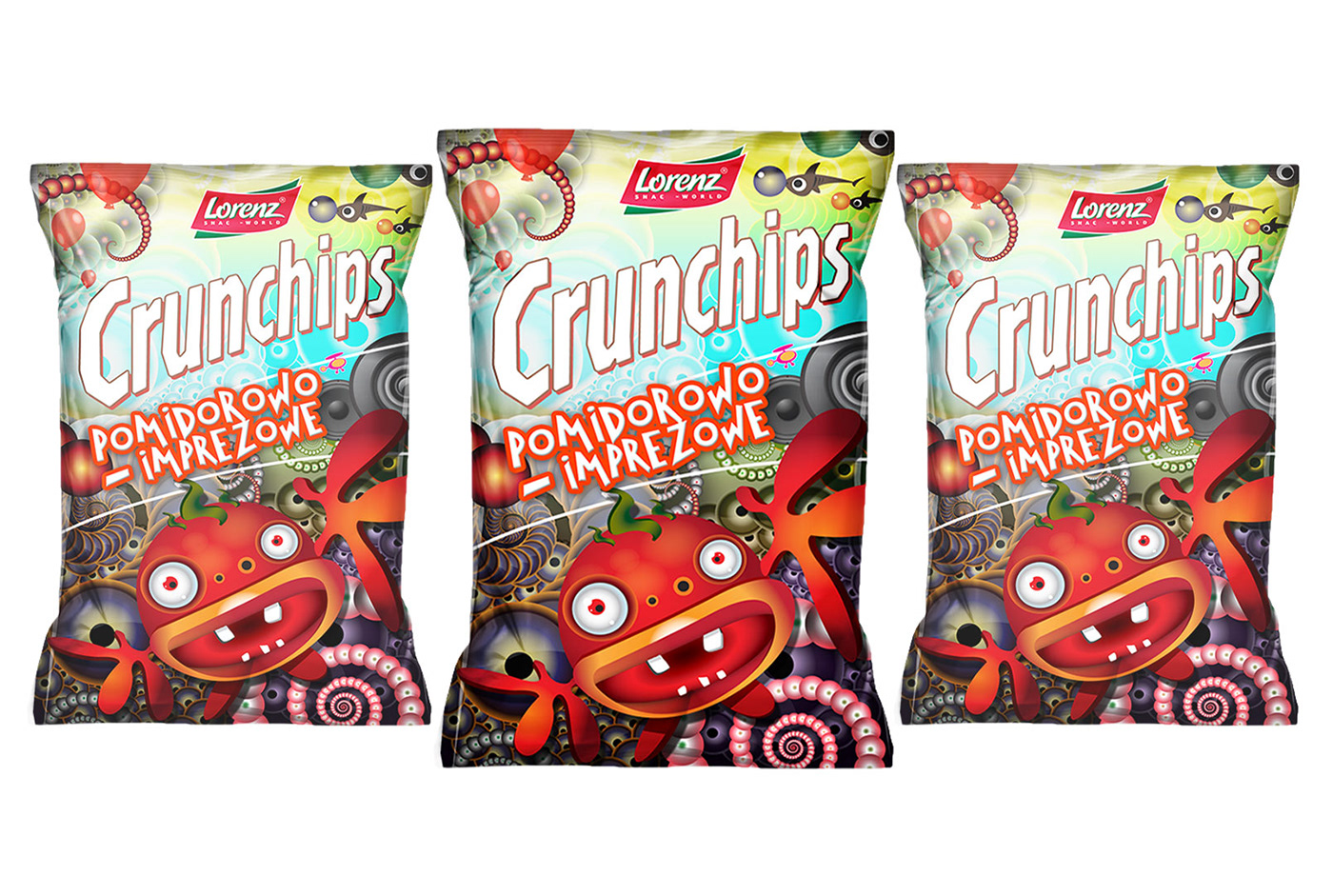 Crunchips packaging design projektowanie opakowań