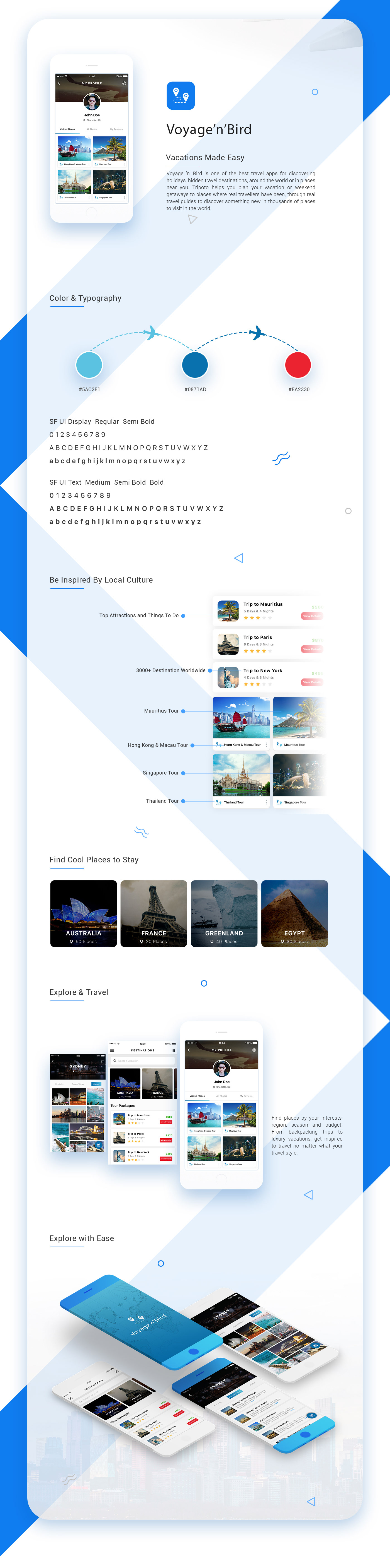 trip Holiday application UI ux UI/UX Appdesign graphic hotel Travel
