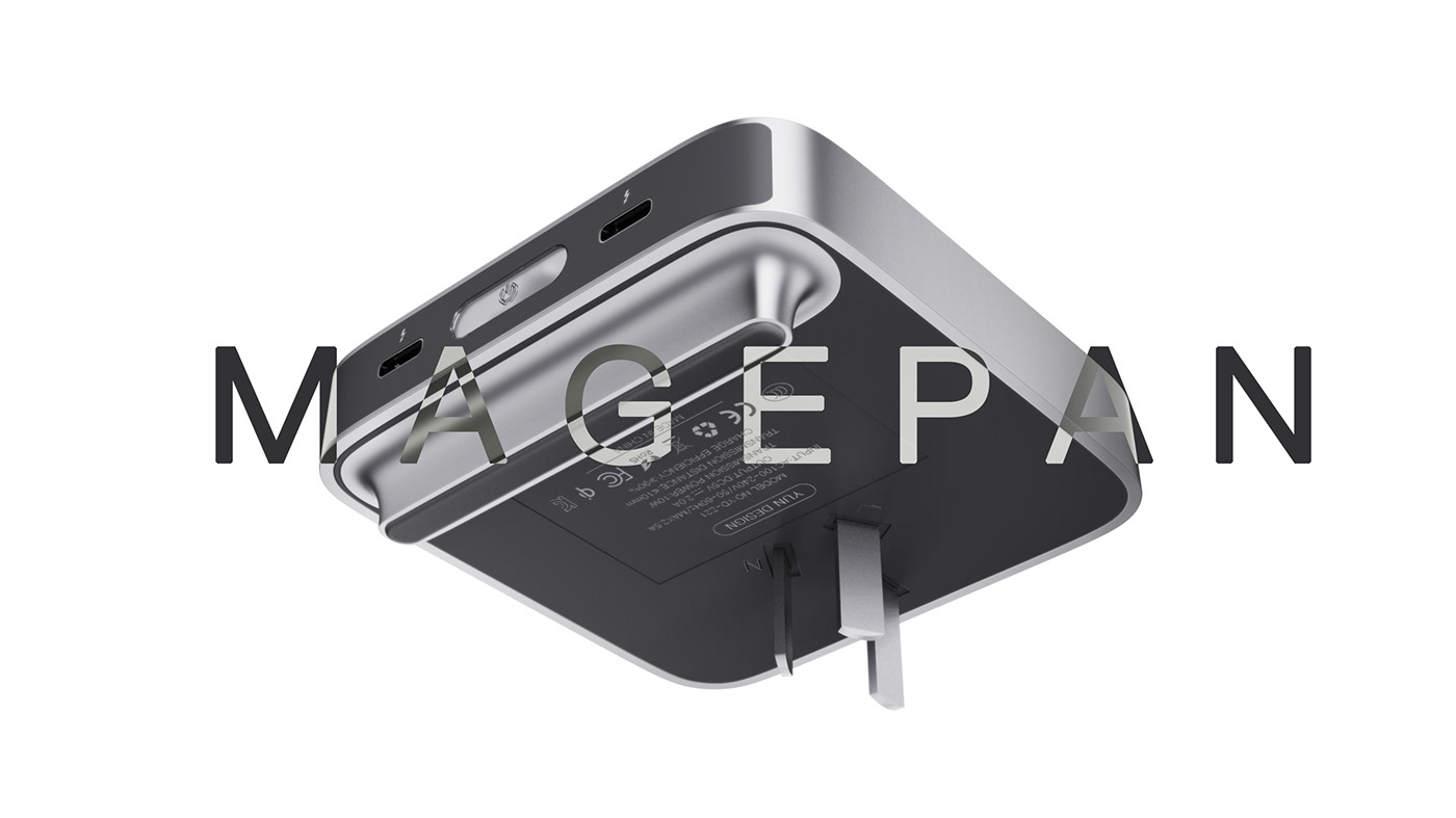 apple charger cnc industrial design  magnet MagSafe product design  UI/UX user interface yanko design