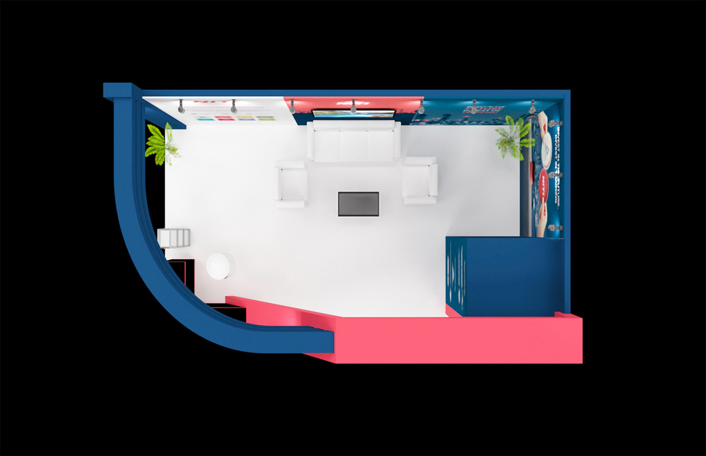 3d max furniture chamber room architect Interior effect design visualization 3D modern vray Render