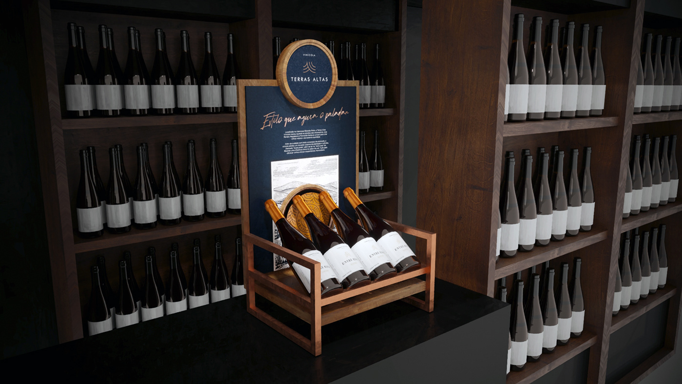 3D anúncio campanha Direção de arte Propaganda publicidade ribeirão preto teras altas vinho vinícola