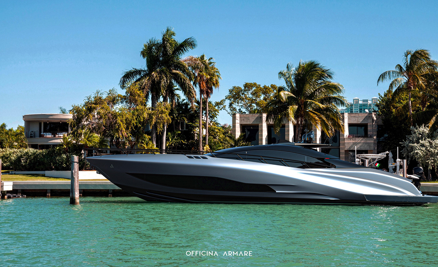 A88 b3d blender concept design gransport officina armare yacht