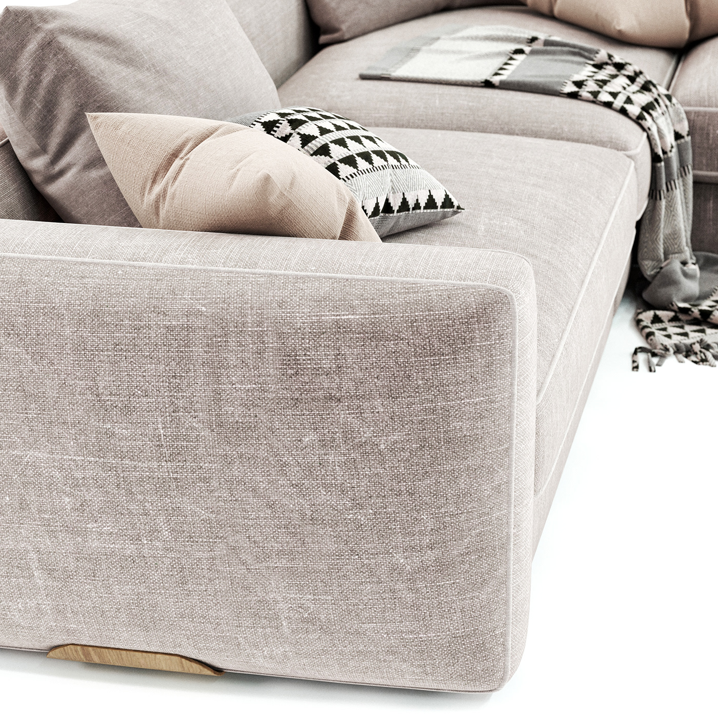 3D 3D model 3ds max design Flexform harper sectional sectional sofa  sofa V-ray