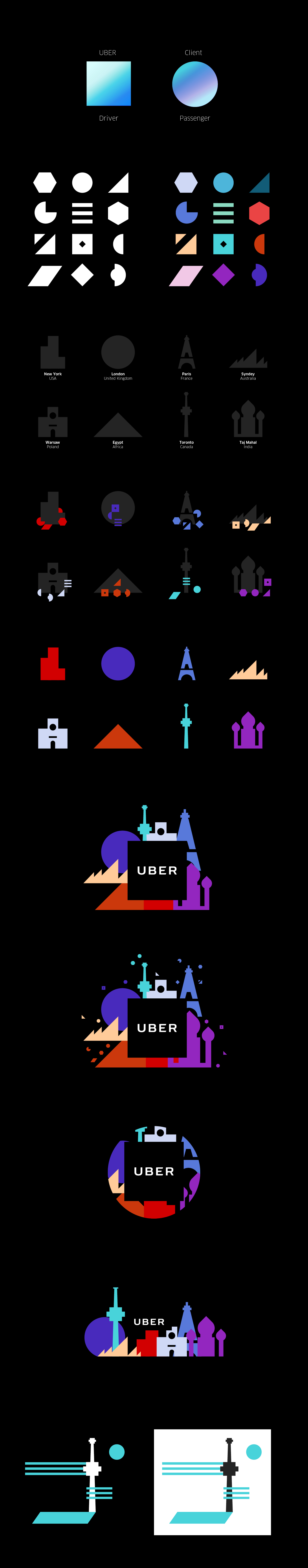 brand Uber usa New York taxi shape logo