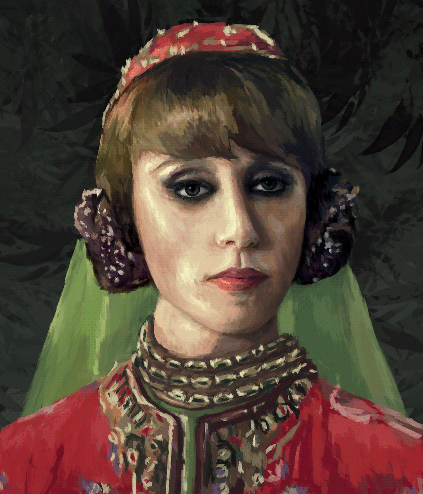 art Digital Art  digital illustration Drawing  Fairuz fayrouz ilustracion painting   portrait