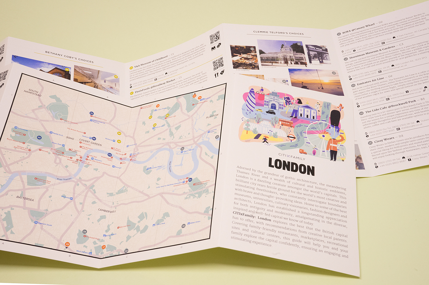 travel guide ILLUSTRATION  London map family