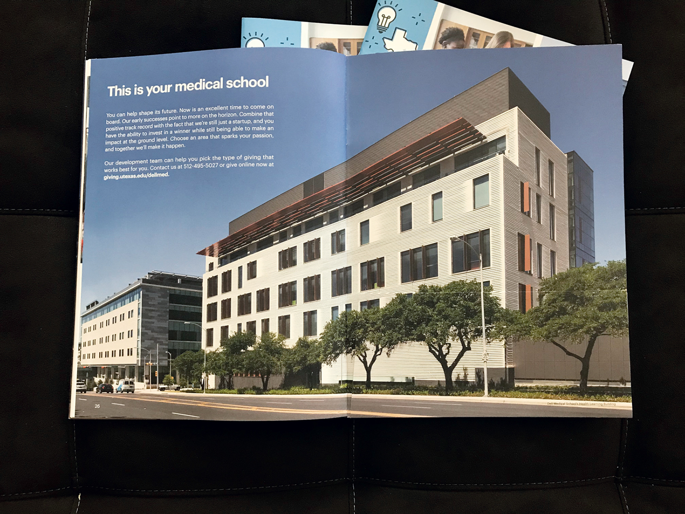 viewbook University college brochure UT medical school Layout print