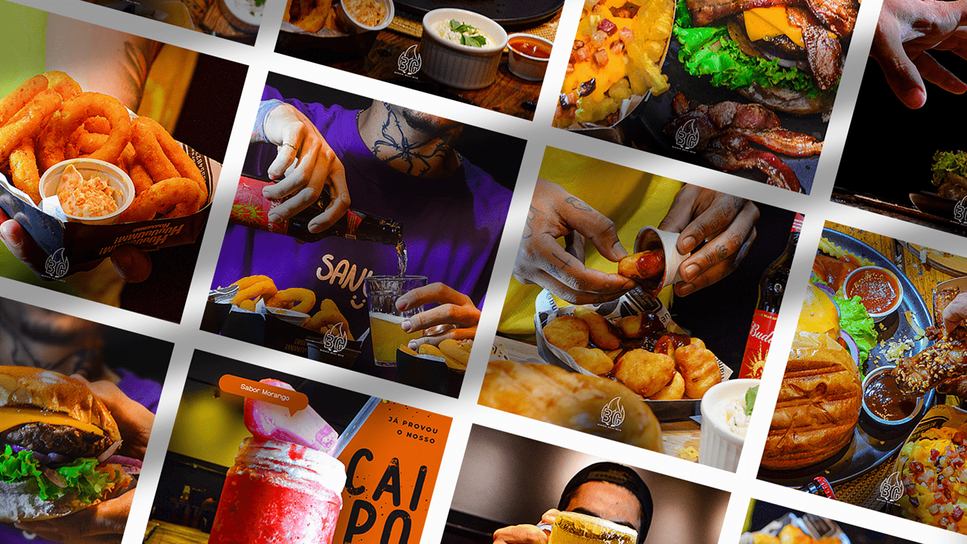 brand burger cardápio design Food  hamburgueria menu photo visual identity