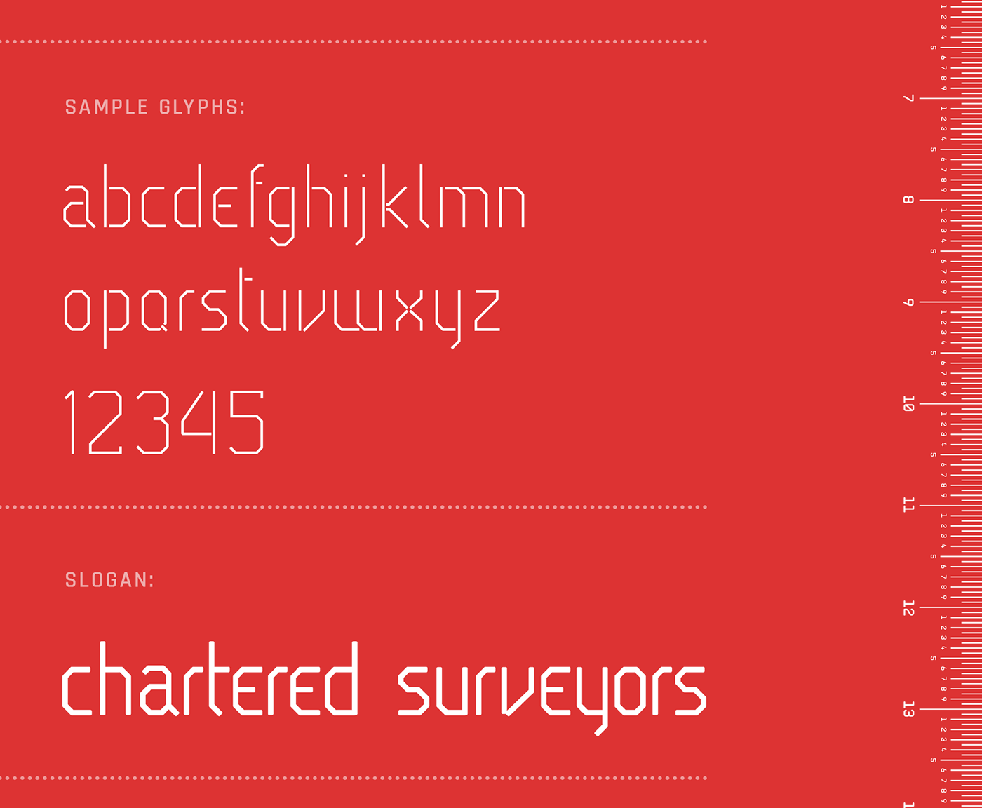 Adobe Portfolio Logo Design custom letters chartered surveyors rebranding branding  minimal custom font