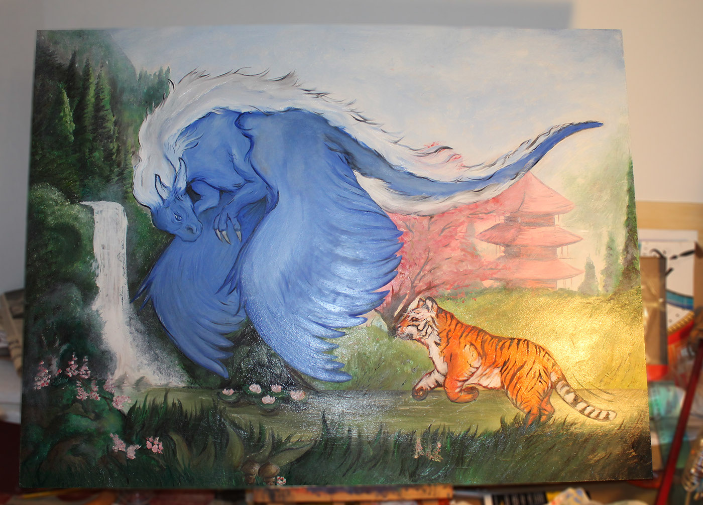 tiger dragon paint