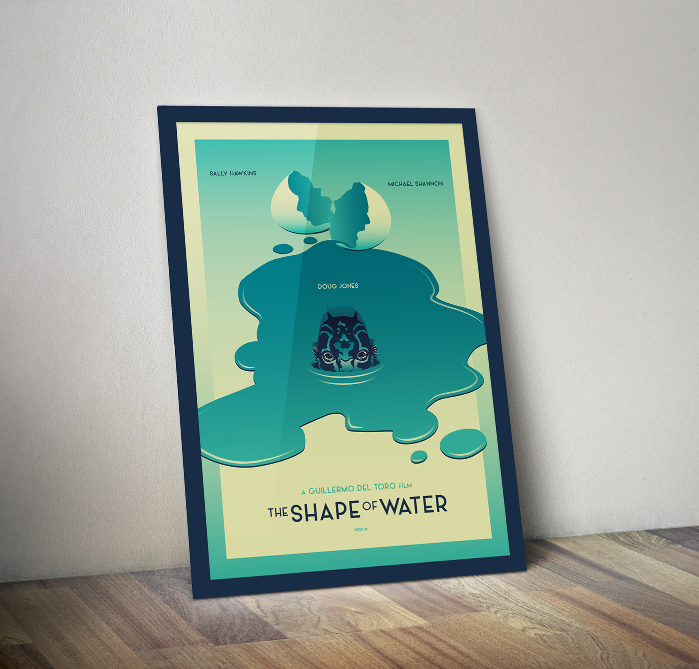 the shape of water shape of water del toro monster aqua Hellboy guillermo del toro Oscars poster art