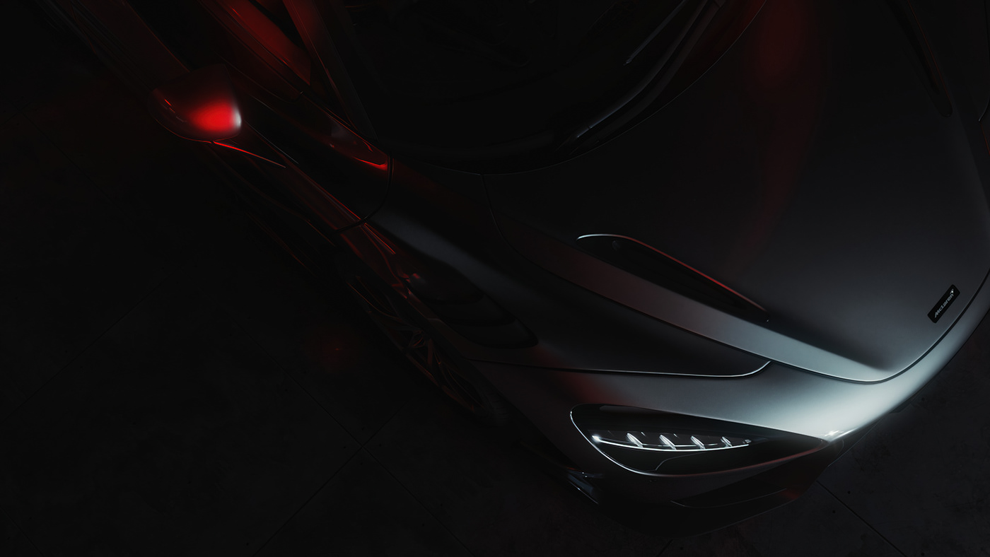 3D automobile automotive   car CGI McLaren Render Vehicle visualization vray