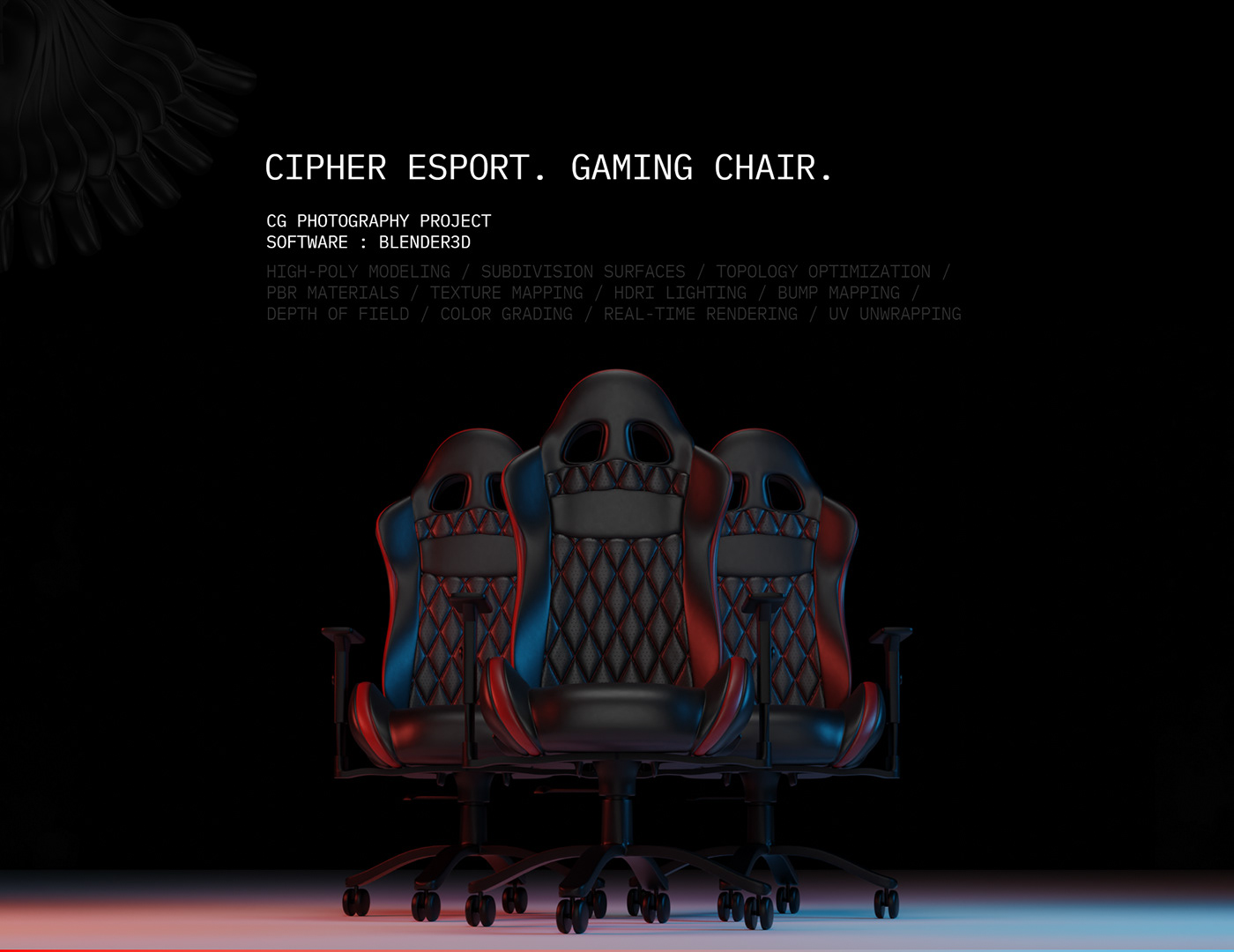 3 gaming chairs as hero shot