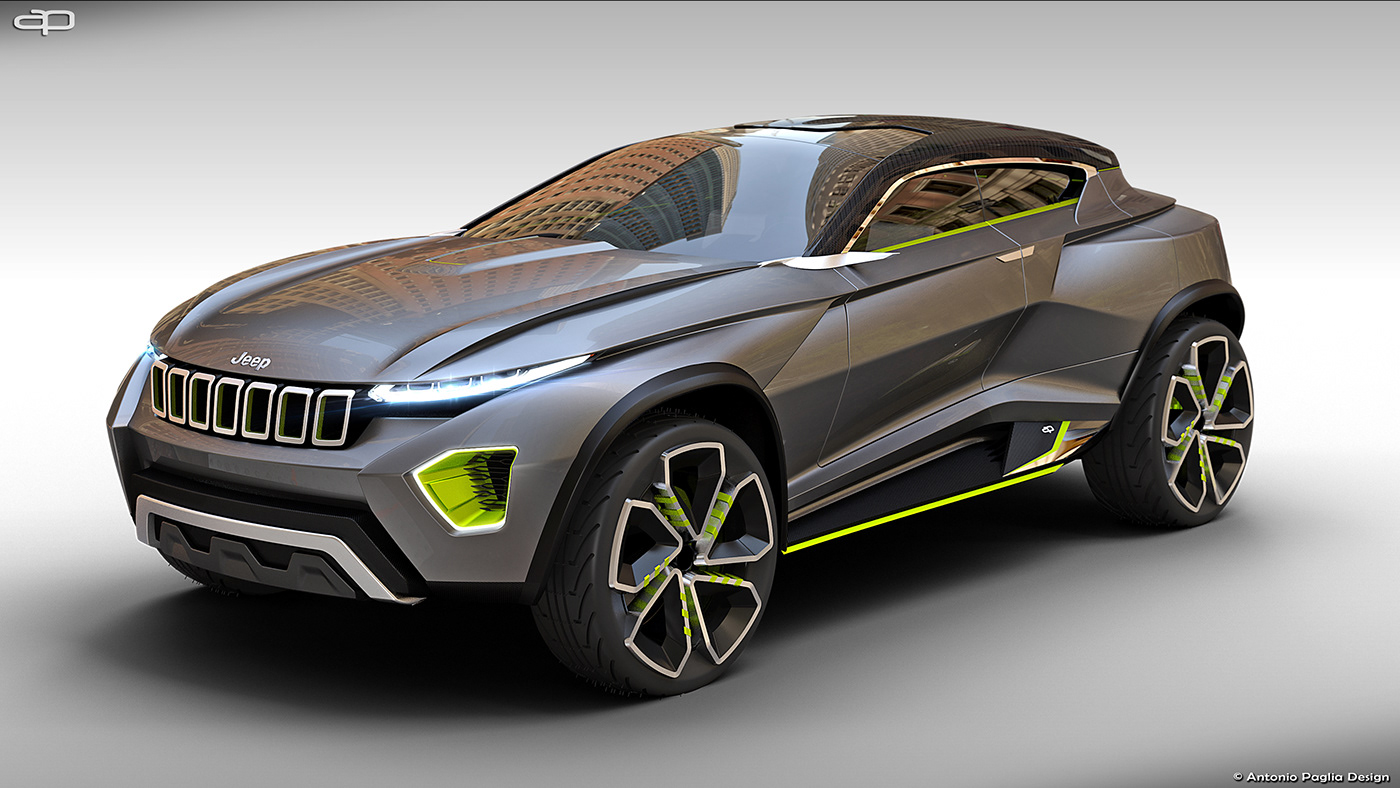 jeep suv concept off road jeep freedom Jeep concept car design automotive   Render VRED
