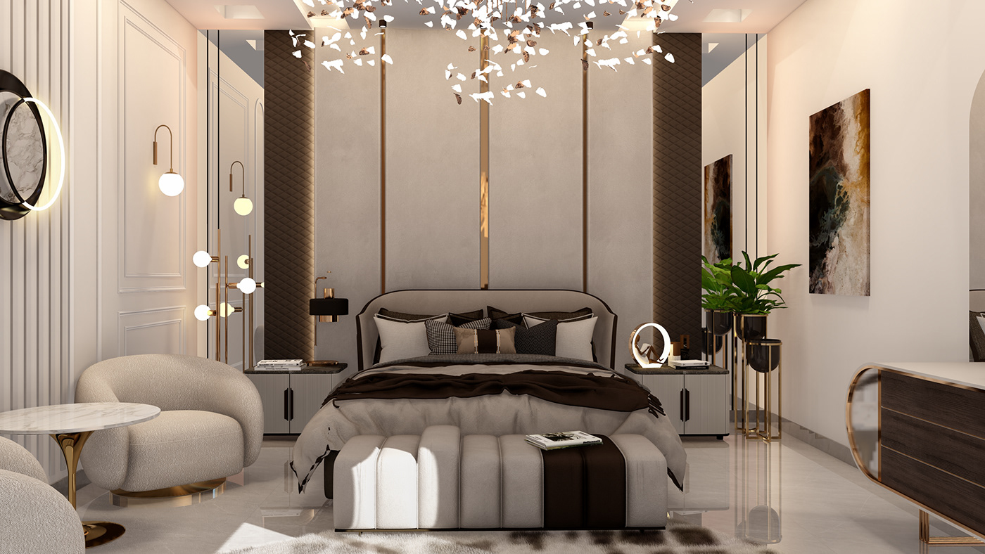 design bedroom visualisation lumion Render modern 3D architecture neoclassic