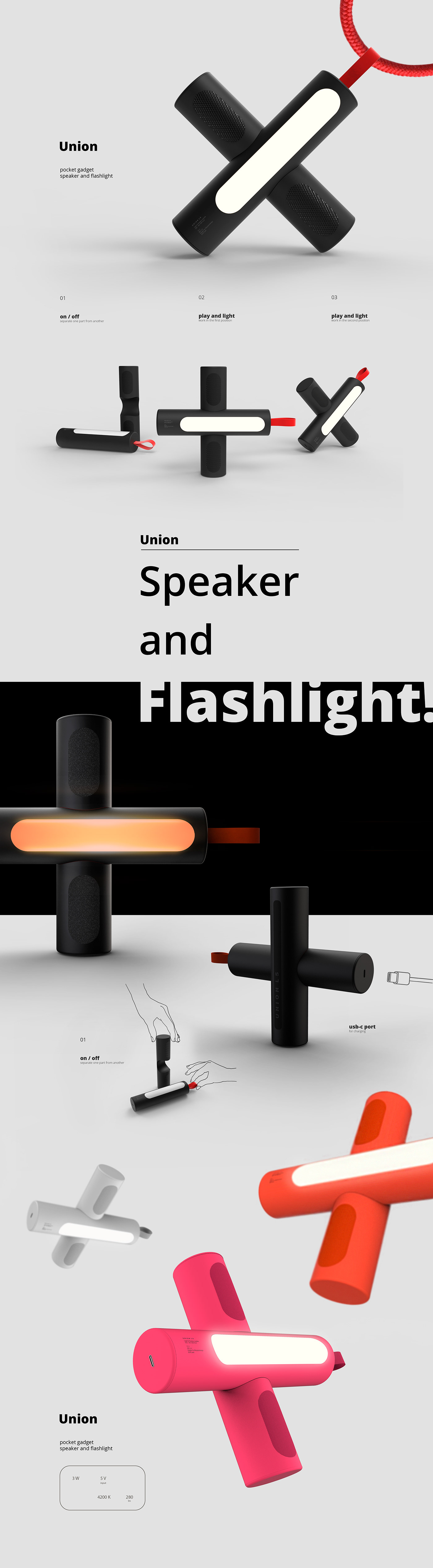 flashlight Gadget mayaprodesign speaker