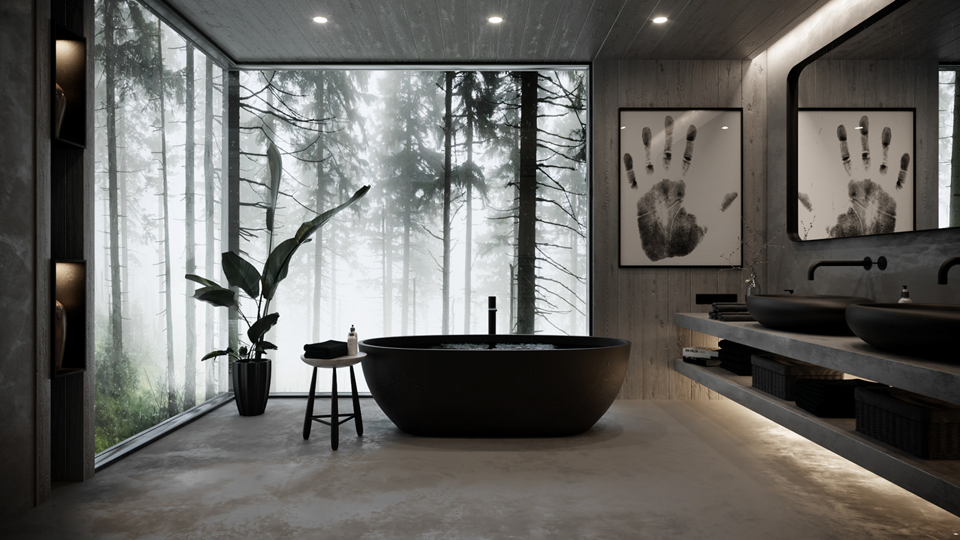3D 3dvisualisation architecture archviz bathroom Interior Render art interior design visualization