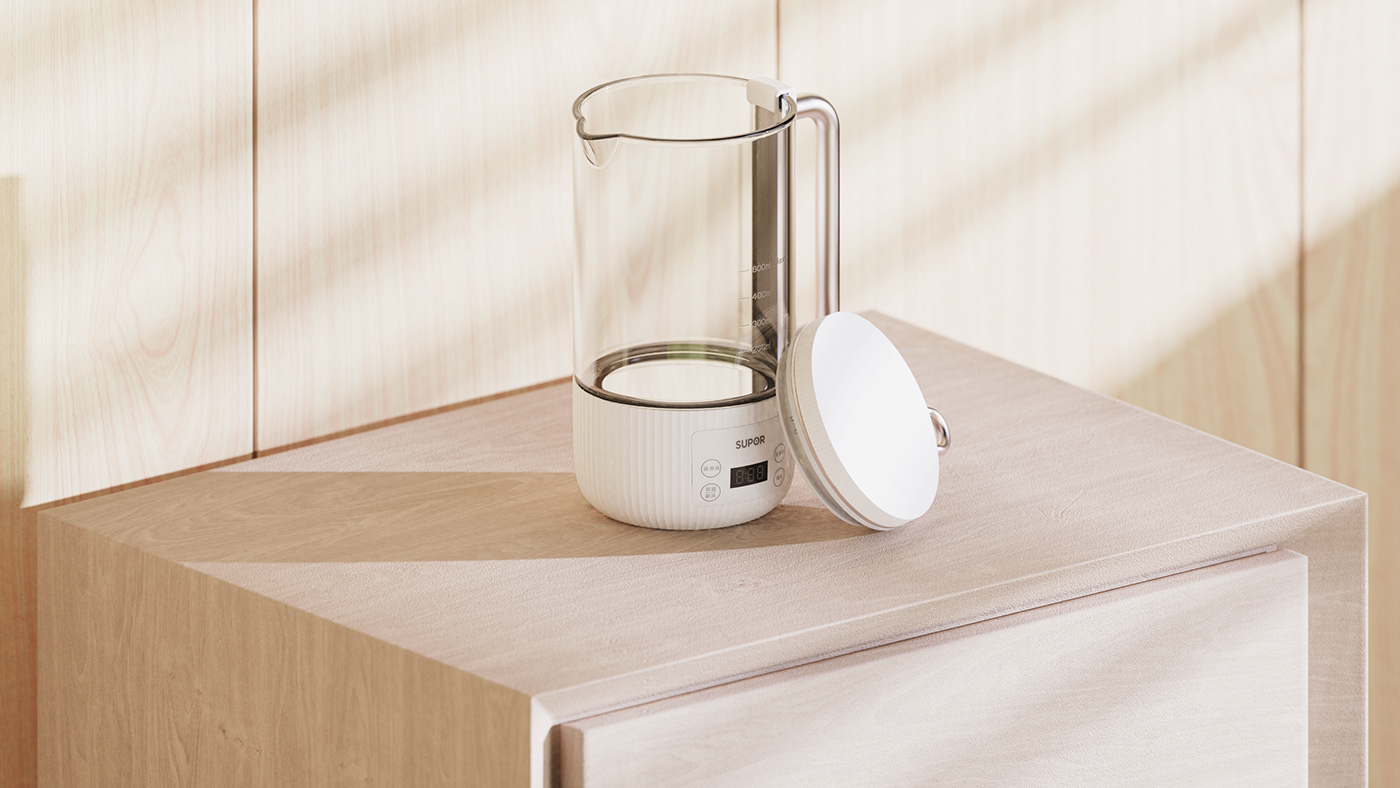 architecture industrial design  kettle kitchen product design  visualization