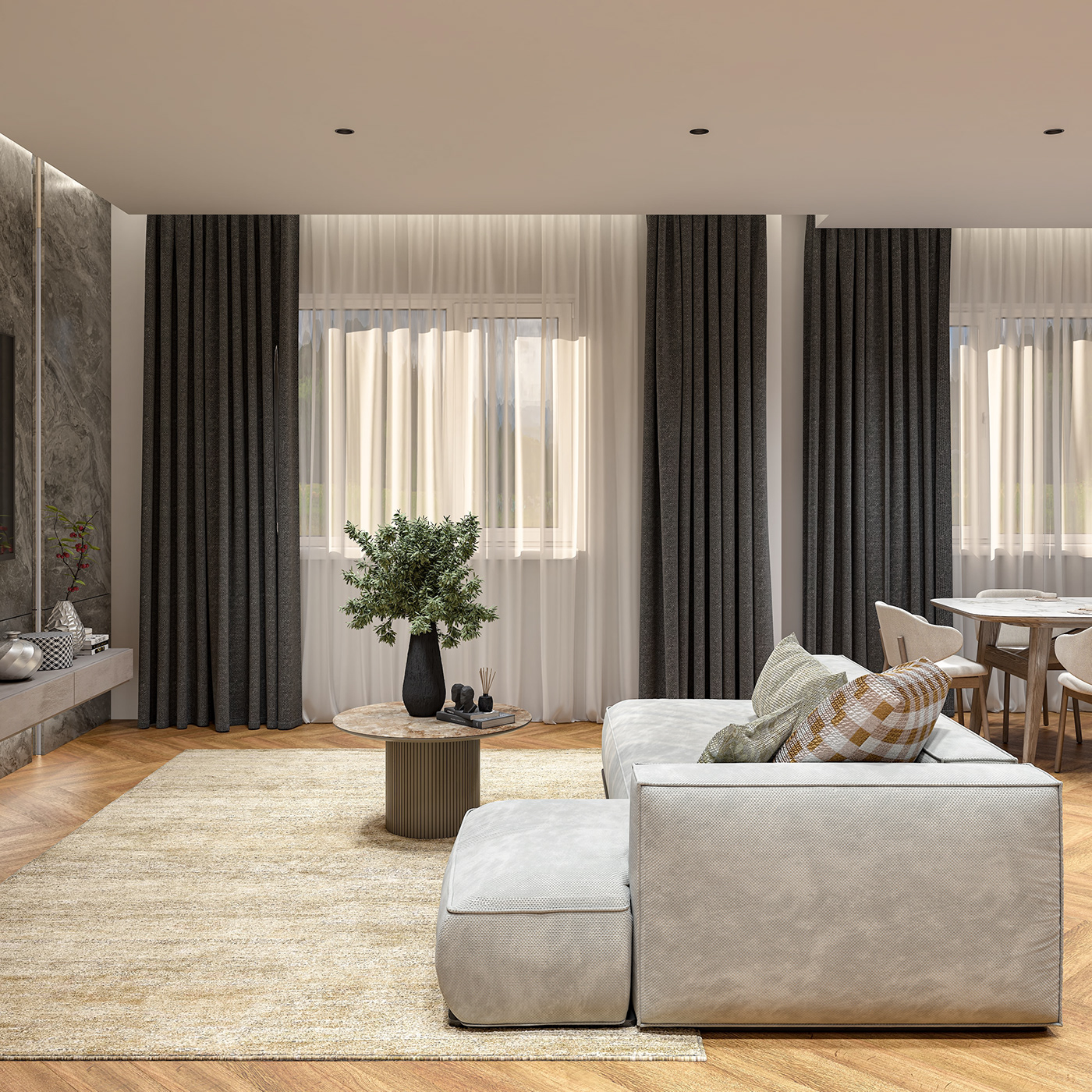 house 3D visualization 3ds max vray interior design  Render corona architecture modern