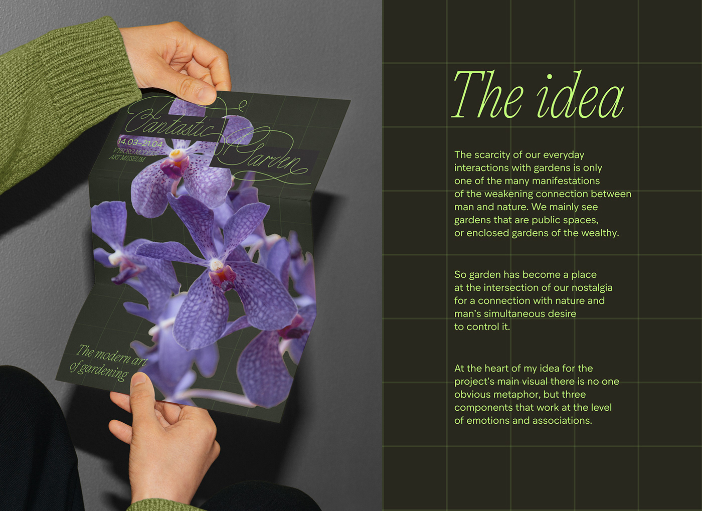 flower garden brochure visual identity Nature Calligraphy   lettering excibition