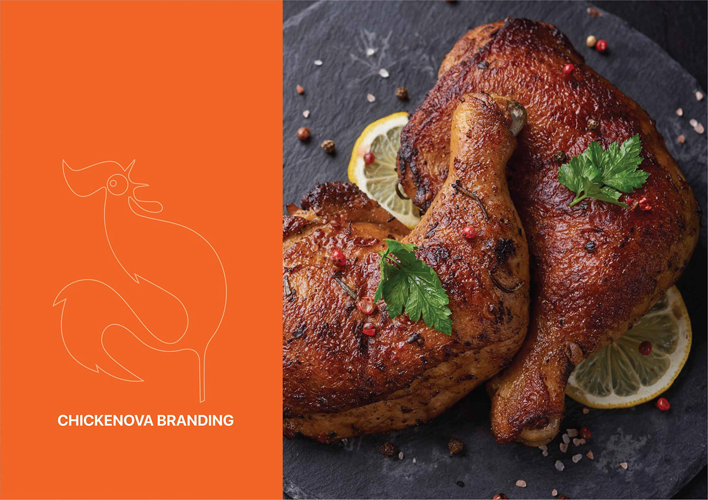 brand identity branding  visual identity Logo Design friedchicken restaurant Advertising  chicken burger package