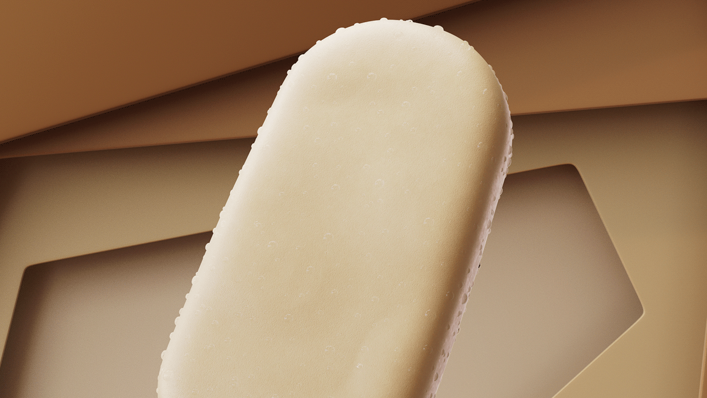 3D Advertising  Food  ice cream Packshot popsicle visualization