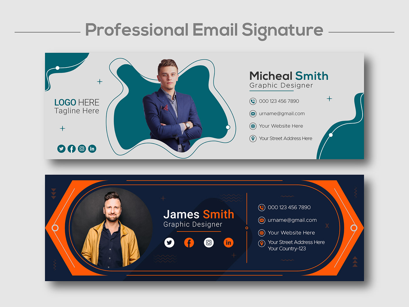 banner corporate cover Email Footer email signature facebook banner signature social media cover Social Media Design Social media post