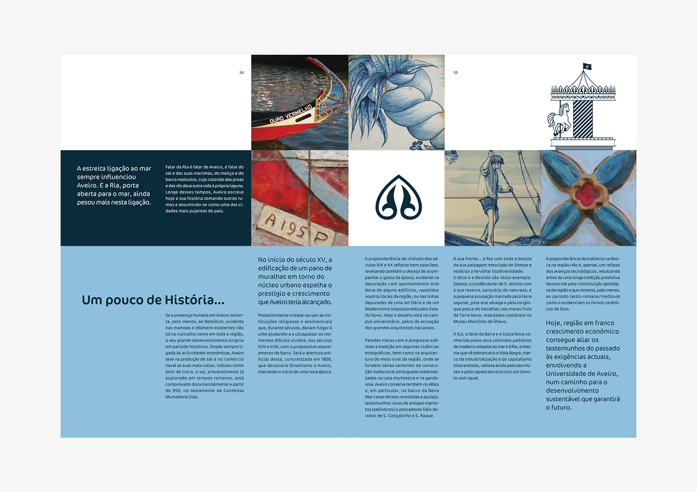 history Aveiro feira magazine revista ILLUSTRATION  page layout editorial design  grid colour