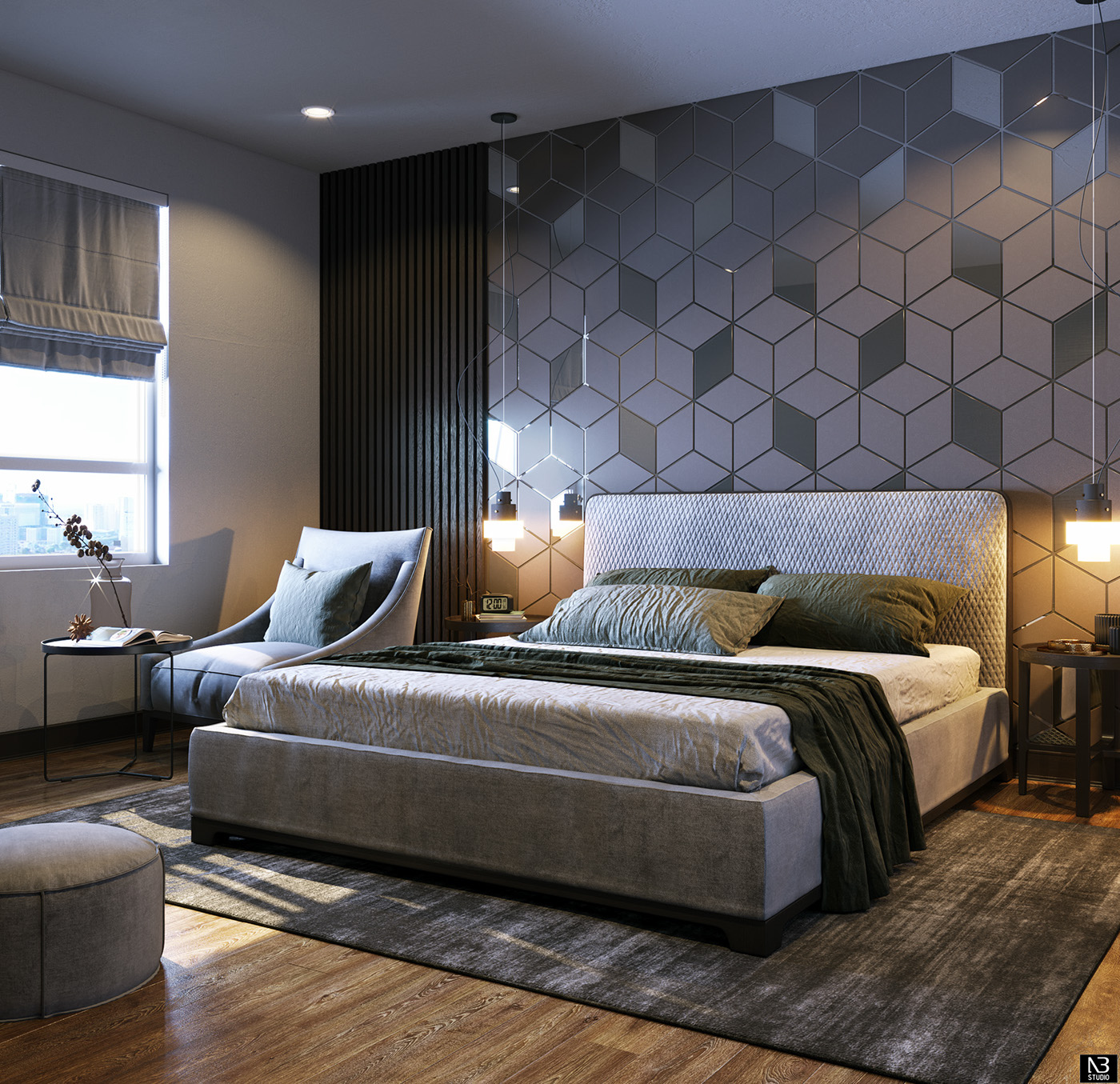 Ngoc Bau nb studio bedroom Interior corona vray 3dsmax ngocbau.arch@gmail.com ngocbau.arc interior design 