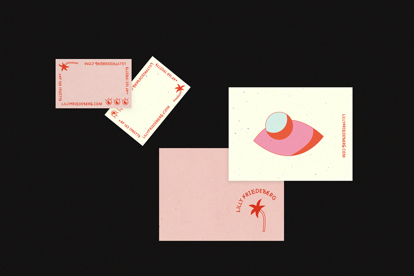 letterpress letterpresscard stationary pink Icon palmtree