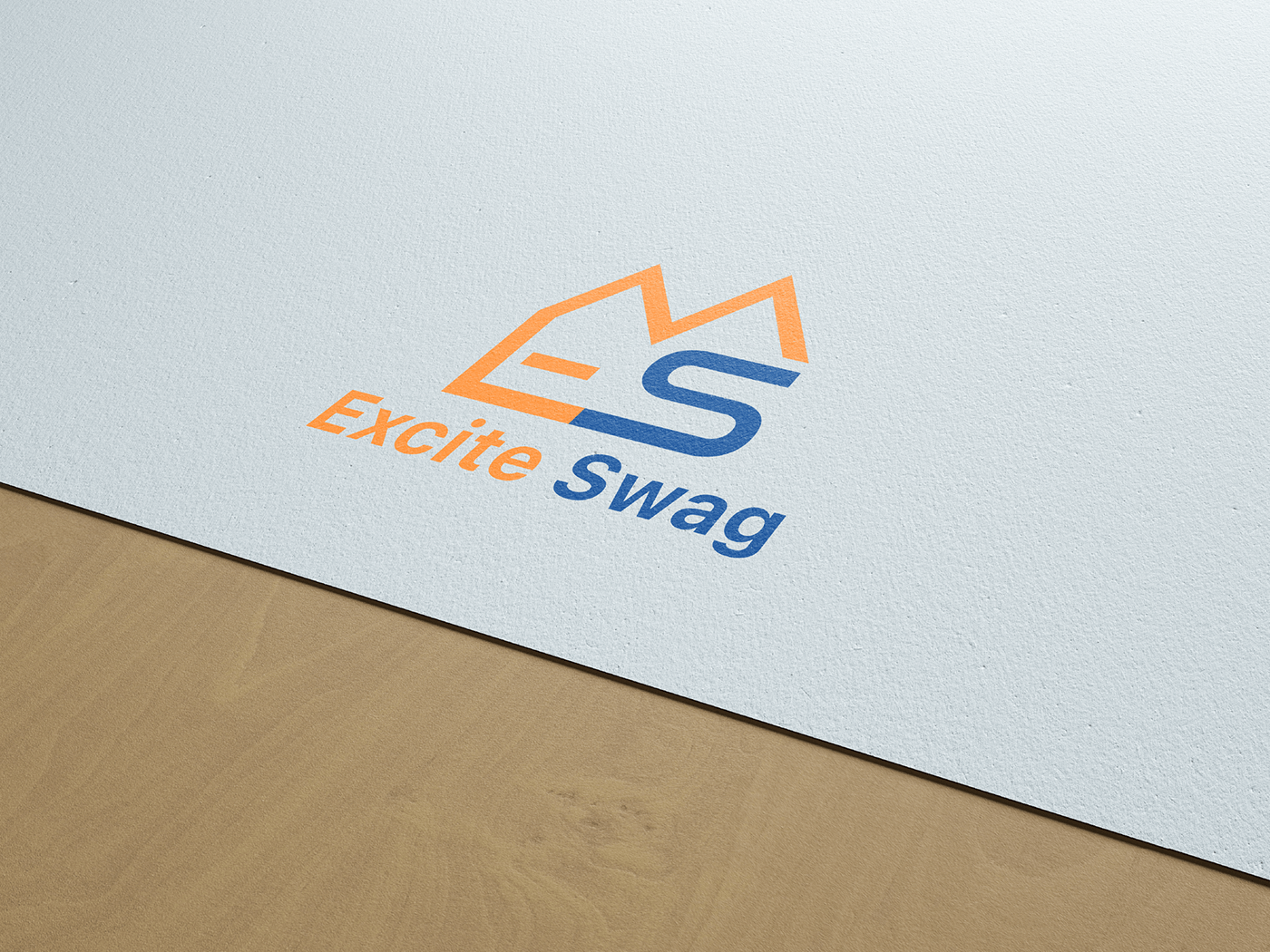 excite swag combination wordmark business statictics minimal logo design icon typography graphic