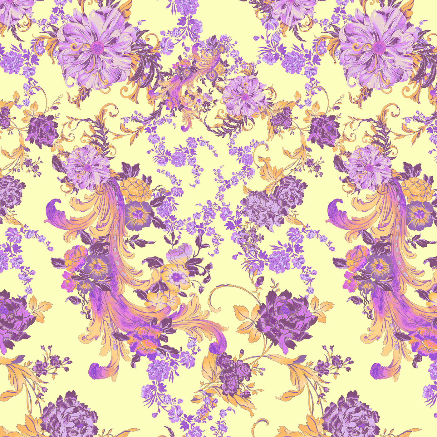 textile printdesign ILLUSTRATION  placement florals spring2024