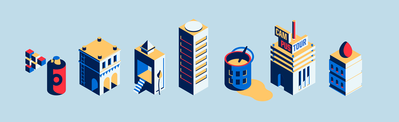 Isometric city house Creative Cloud Illustrator adobe