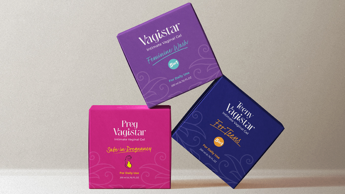 personal care skincare cosmetics Packaging brand identity visual identity feminine pink packaging design Mockup