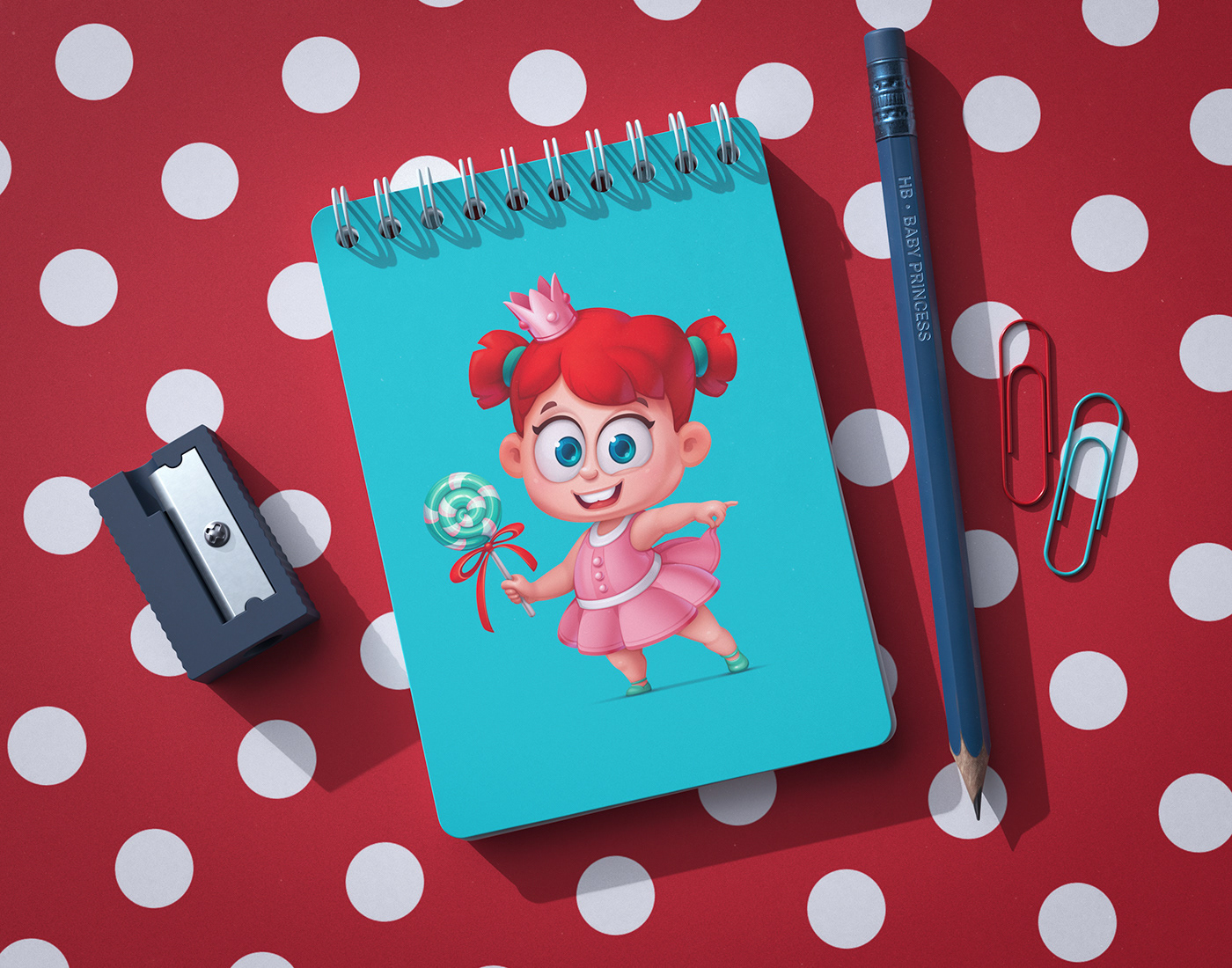 Princess baby girl Character ILLUSTRATION  vector adobe illustrator cartoon Character design  lollipop
