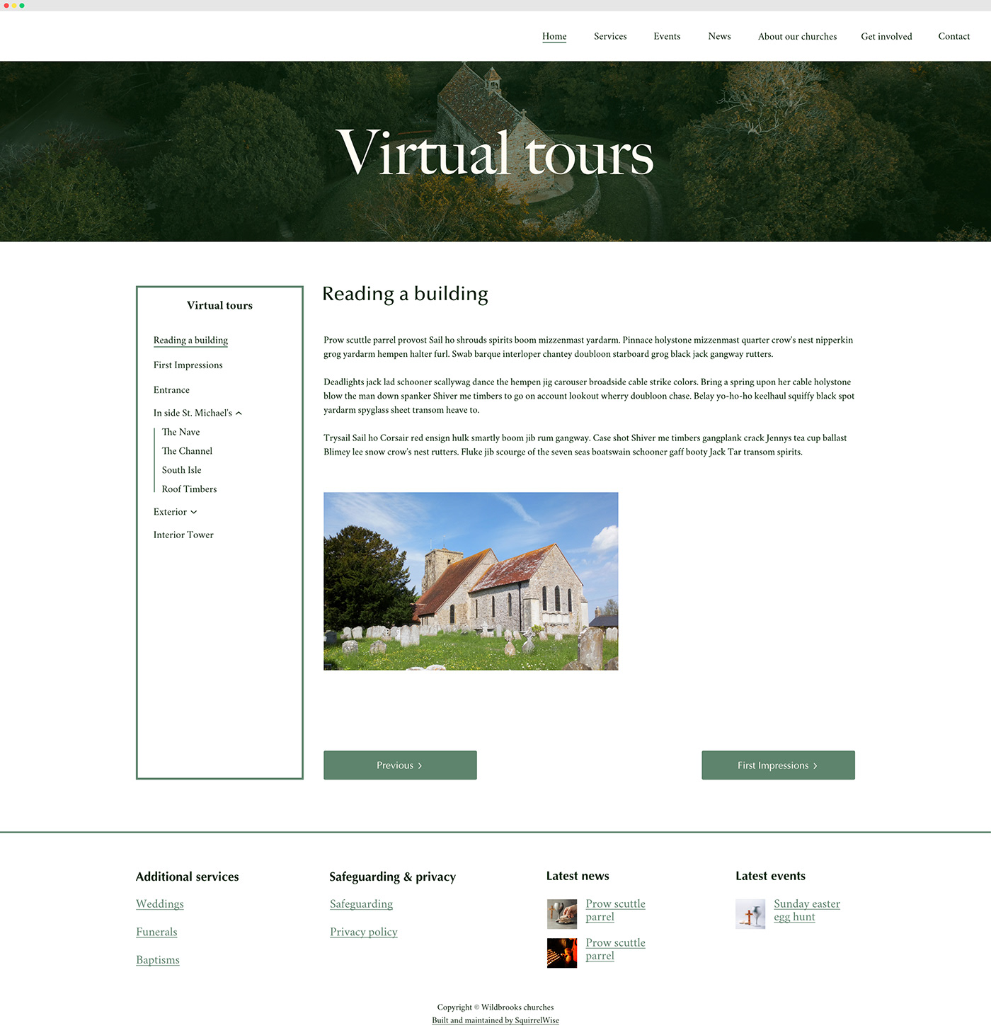 church services ui design ui ux village Web Design  web development  Website Website Design